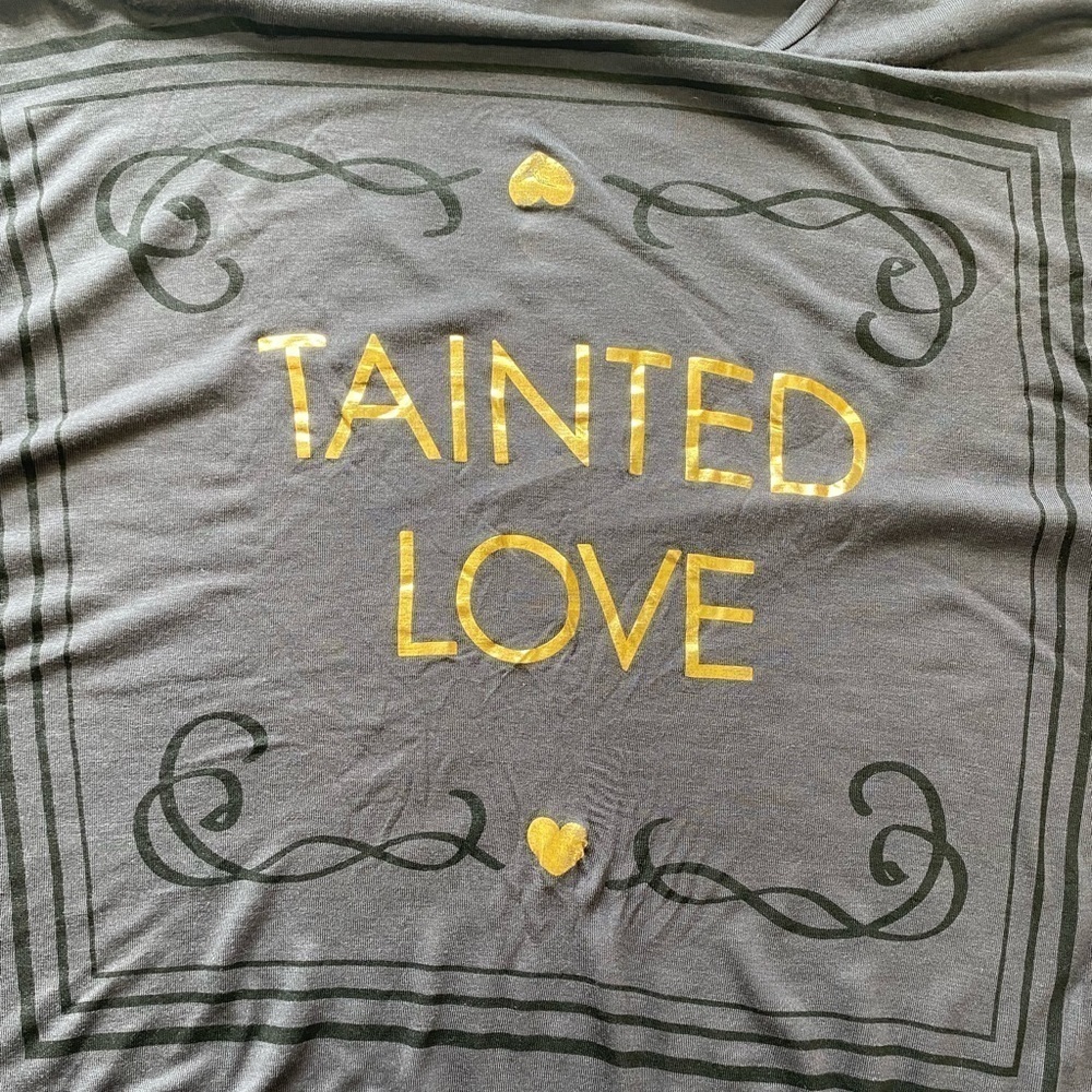 TAINTED LOVE Gray Flowing Shirt - Picture 4 of 5